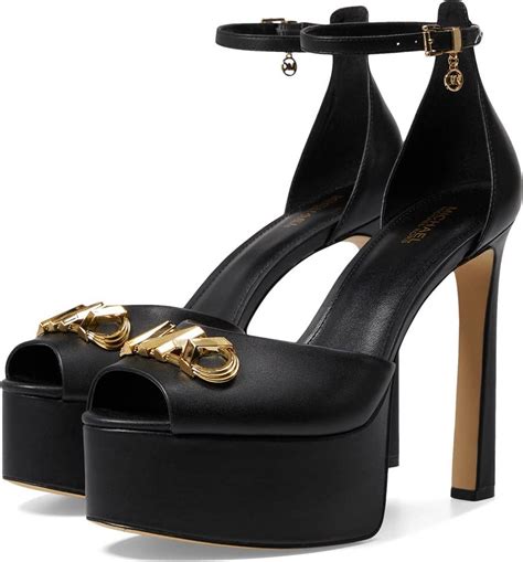 michael kors peep toe black shiny|Martina Leather Peep.